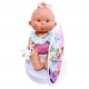 Pepote Summer PEPOTES 28cm Vinyl Scented Doll with Surfboard Reborn