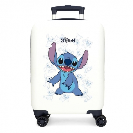 Stitch Cabin Suitcase 50cm ABS Rigid Trolley Children Boys Hand Luggage 4 Wheels