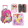 set Princess Backpack Trolley Large Elementary School