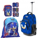 Sonic Set Large Backpack Trolley Case Elementary School