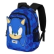 Sonic 2 Let's Go Grande Zaino 46x34x22cm Scuola Elementare Ragazzo Bambino