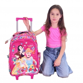 Principesse Grande Zaino Trolley con Ruote Scuola Elementare Bambina Ragazza