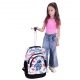 Disney Stitch Large Backpack With Wheels Trolley GTS 33 Liters Girl School