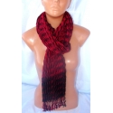 rosso nero Pashmina Sciarpa Uomo & DONNA cotone doppio colore