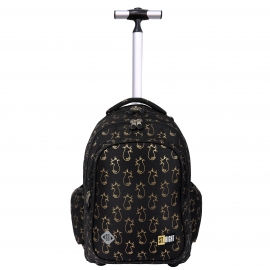 ST.Right Pink Butterflies Zaino Trolley Grande Scuola Elementare Media Ragazza