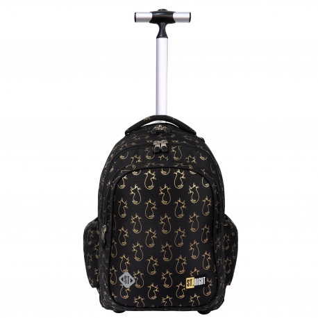 ST.Right Pink Butterflies Zaino Trolley Grande Scuola Elementare Media Ragazza