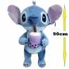 Stitch Bubble Tea 90cm Giant XXL Plush Toy With Sound Disney Lilo & Stitch Adults Children