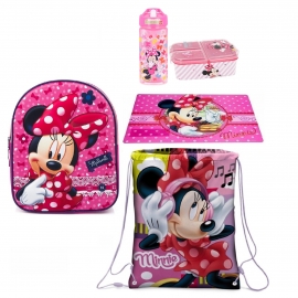 Minnie Mouse Music Disney Zainetto Zaino in 3D set Scuola asilo