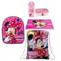 Minnie Mouse Selfie Disney Backpack Backpack in 3D set School asylum 6pezzi