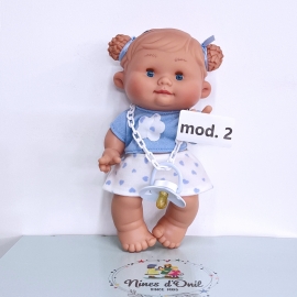 mod. 2 Pepote PEPOTES Bambola 28cm Profumata Apre Chiude Occhi Mini Reborn