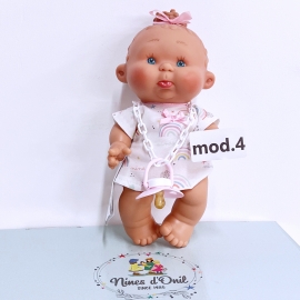 mod.3 NINES D'ONIL PEPOTES 28cm Bambola Profumata Mini Neonato con Ciuccio Gioco Collezione