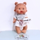mod.21 NINES D'ONIL Pepote PEPOTES 28cm Bambola Profumata Mini Neonato con Ciuccio Gioco Collezione