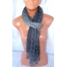 grigio nero Pashmina Sciarpa Uomo & DONNA cotone colori sfumati 