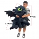 Dragon Trainer III Sdentato Furia Buia 80cm Peluche Grande Soft Plush Size XL