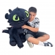 Dragon Trainer III Sdentato Furia Buia 80cm Peluche Grande Soft Plush Size XL