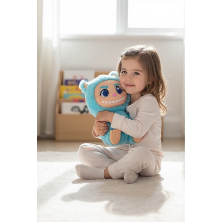 Onikuma Plum Viola Bambola Peluche 25cm Mostriciattolo Seduto viso PVC