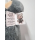 Onikuma Blossom - Rosa Bambola Peluche 25cm Mostriciattolo Seduto viso PVC