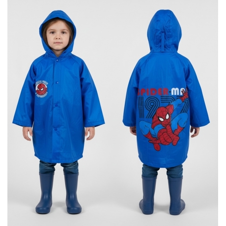 Spiderman Rain Jacket RAINCOAT Waterproof PVC 4-9 Years