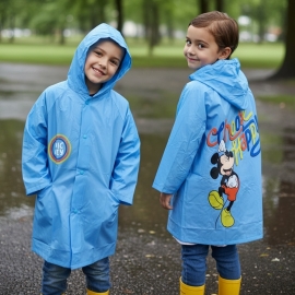 Mickey Mouse Giacca Parapioggia Impermeabile da 3-8anni Bambino Poncho