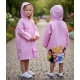 Principesse Giacca Parapioggia Impermeabile da 3-8anni Bambina Rosa Chiaro Poncho