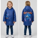 Stitch Giacca Parapioggia Impermeabile da 3-8anni Bambina Bambino Poncho