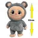 Onikuma Ash - grigio 60cm Bambola Peluche Mostriciattolo