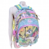 Footy Unicorno Blu Led Gran Zaino Scuola Elementare per Bambina Ragazza