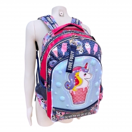 Footy Unicorno Rosa Led Gran Zaino Scuola Elementare per Bambina Ragazza