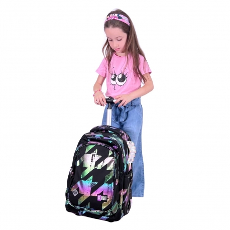 ST.Right Cuore Virtuale Zaino Trolley Grande Scuola Elementare Media Ragazza Bambina
