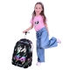 ST.Right Virtual Heart Large Trolley Backpack 30 liters Elementary Middle School Girl