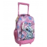 Disney Stitch Large Trolley Backpack with Wheels for Elementary School Girls