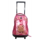 Capybara Blu Large Trolley Backpack with Wheels for Elementary School Girls