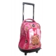 Capybara Blu Large Trolley Backpack with Wheels for Elementary School Girls
