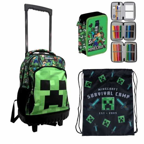 Sonic Large Backpack With Wheels Trolley 30 liters Boys School