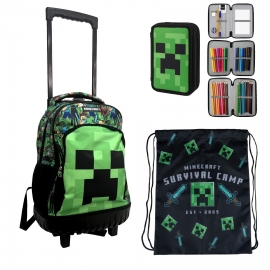 Sonic Grande Zaino Con Ruote Trolley 30 litri Ragazzi ScuolaScuola