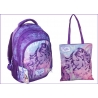 Viola di VIOLETTA grande zaino scuola piu borsa originale Disney