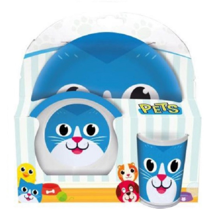 Penguin set breakfast kids