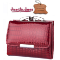 shiny wallet mini MONEY Jennifer Jones Woman Purse genuine leather cards