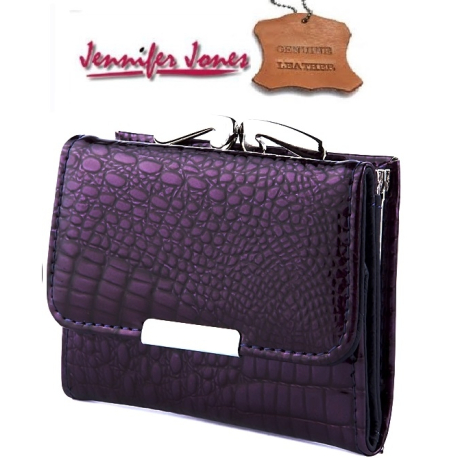 shiny wallet mini MONEY Jennifer Jones Woman Purse genuine leather cards