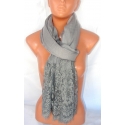 new Elegante SCIARPA STOLA Foulard con pizzo,Donna coprispalle cotone