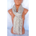 new Elegante SCIARPA STOLA Foulard con pizzo,Donna coprispalle cotone