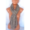Elegant new SCARF STOLE Scarf with lace, cotton shawl Woman