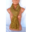 Elegant new SCARF STOLE Scarf with lace, cotton shawl Woman