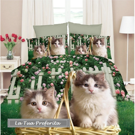 3D set of sheets single bed DUVET COVER 160x200cm Cotton World