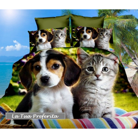 3D set of sheets single bed DUVET COVER 160x200cm Cotton World