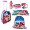 Shimmer & Shine zainetto zaino Trolley in 3D, Sacca Sport, Set Colazione Merenda Scuola Materna Asilo