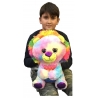 Grande Peluche Leone Occhi Glitter Multicolore 38cm