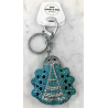 Small Ladybug Keychain, Soft Pendant for Bag or Backpack Light Blue