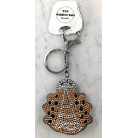 Coccinella piccolo Portachiavi,Morbido Ciondolo per Borsa o Zaino Celeste