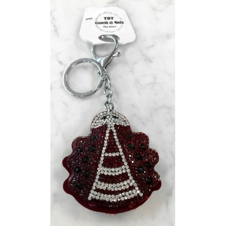 Small Ladybug Keychain, Soft Pendant for Bag or Backpack